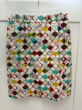 Etcetera Multicolor Geometric Print Pencil Skirt